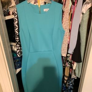 Calvin Klein blue scuba dress